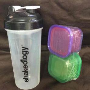 Shakeology cup and containers