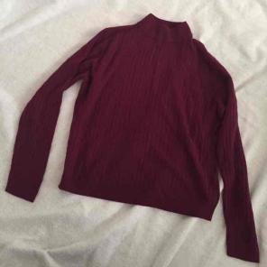 Vintage Maroon High Necked Sweater