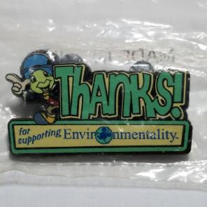 Jiminy Cricket "Thanks" Disney Pin