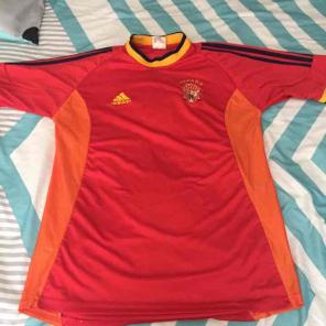 Spain Raul #7 Men Soccer Jersey Large