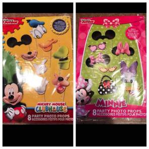 Minnie and Mickey Mouse photo props