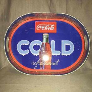 COLLECTIBLE COCA COLA TIN TRAY