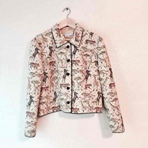 Vintage Maggy London silk animal jacket