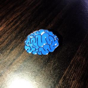 Brain Pin Lapel Brooch Hipster Art Funny