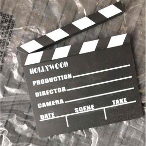 Wooden Hollywood Video Take Signage