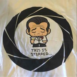 Cool funny James Bond tshirt