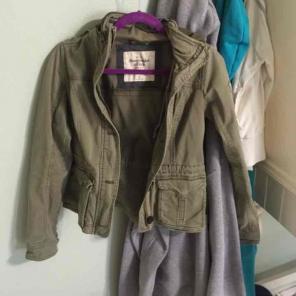 Abercrombie and Fitch army green jacket