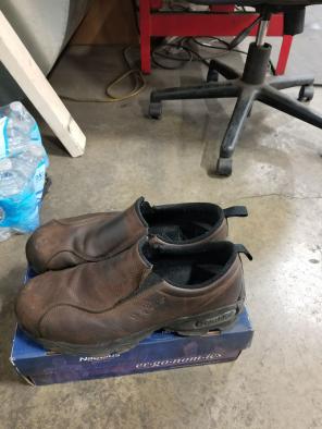 Steel toe shoes size 15