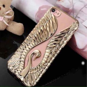 Pretty Pink iPhone 7+ Swan Cover