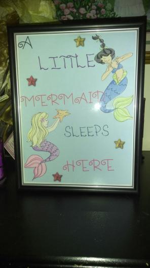 Little girl wall art