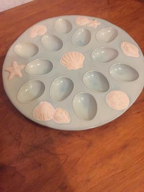 NEW, Beach Themed Deviled Eggs Holder
