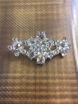 Rhinestone Bar Pin Brooch