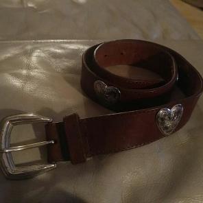 Fossil child leather belt Size small