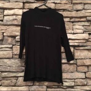 Zara black mock neck