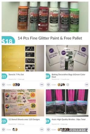 Baking Decorative Bags &Green Color Dust