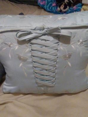 Handmade throw pillow