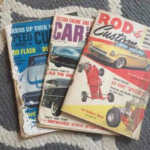 Vintage car magazines