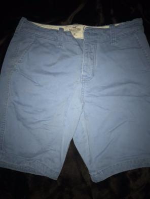Pale Blue Hollister Prep Shorts