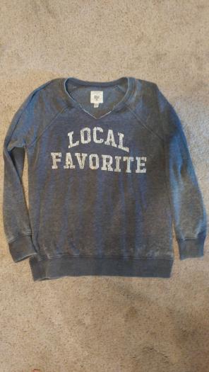 Lightweight vintage style sweatshirt