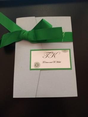 100 wedding invitations.