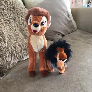 Disney Bambi And Scar Stuffed Animals