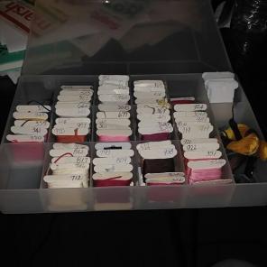 Lot DMC Embroidery thread and Case