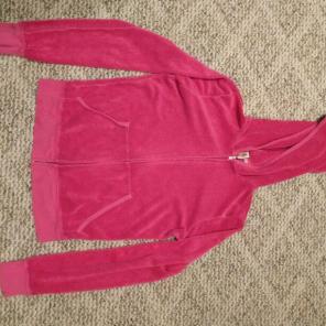 Juicy couture terry pink zip hoodie
