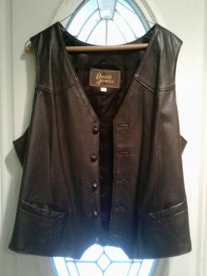 Vintage David James Leather Vest