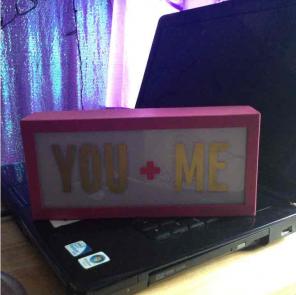 You and me lightbox
