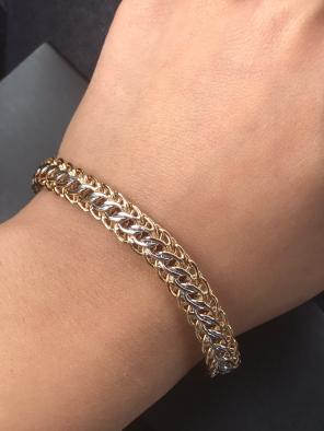 Mesh Bracelet, 14k Gold