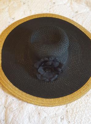 Apt.9 Black & Gold Floppy Hat