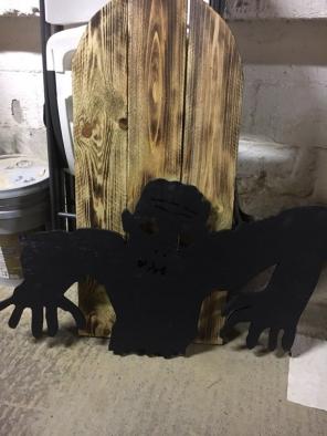 Hand Made Zombie/ Tombstone