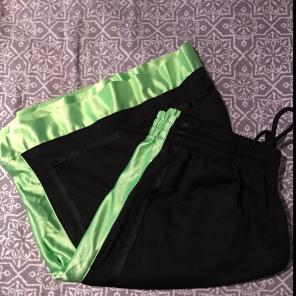Blk & Green Basketball Shorts