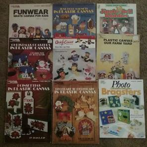 9 plastic canvas pattern books wreathes