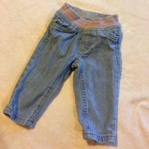 Girls jeans with elastic waistband