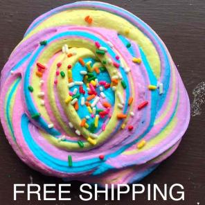 Unicorn Butter Slime free shipping