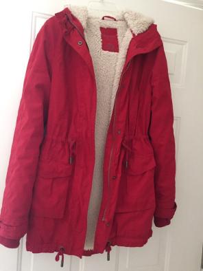 Aeropostale Red Parka Coat