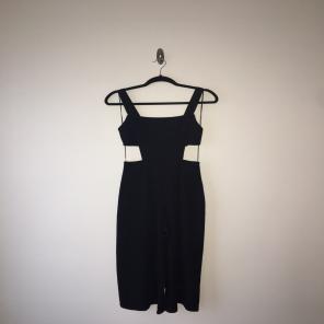 NWT ZARA BLACK CREPE FABRIC JUMPSUIT