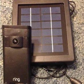 Used Ring Stick Up cam with solar panel