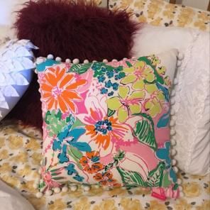 Lilly Pulitzer throw pillow