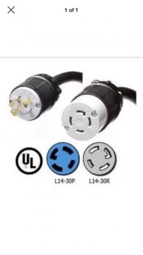 Generator Power Cord 70ft 30amos
