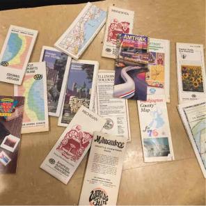 Lot of vintage maps