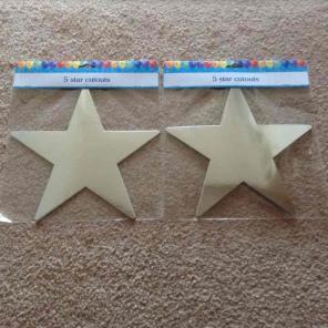 2 Packs of Star Cutouts Decorations