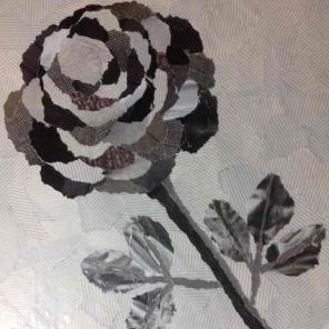 Black and white collage artwork