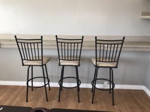 Rotating Bar Stools.