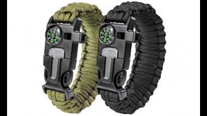 Survival Paracord Bracelet 2 Pack