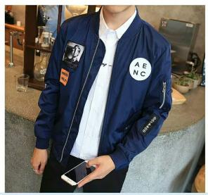 Patch Slim Fit Pilot Bomber All Sizes