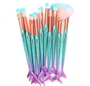 Mermaid Makeup Brush Set 10pc