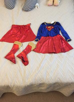Super Girl Halloween Costume Size S