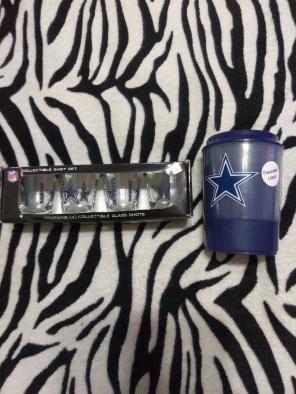 DALLAS COWBOY SHOT GLASSES & CUP
